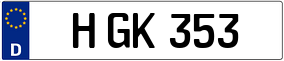 Truck License Plate